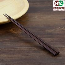 Indonesian iron wood Japanese hexagonal pointed chopsticks and wind solid wood kitchen household creative Japanese tableware sushi