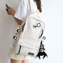 Hong Kong schoolbag female Korean version Harajujuku ulzzang high school students Mori Department simple versatile large capacity backpack women