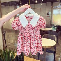 Girls Broken Flowers Dress New Children Dress Summer South Korea Fresh Little Girl Foreign Air Princess Baby Childrens Dresses