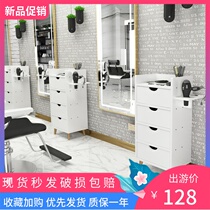 Barber shop tool cabinet hairdressing shop tool cart hair salon special tool table drawer type mirror table cabinet small hair cutting Cabinet