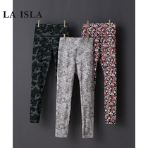 Printed color yoga pants female camouflage color summer thin section wear high waist tight hip color peach fitness stripes