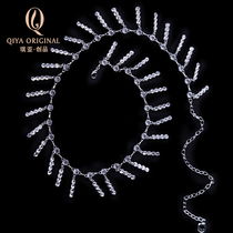 Belly dance waist chain rhinestone 2021 new diamond chain beginner dance tassel chain Joker accessories waist ornaments