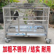 Luxury Parrot bird cage stainless steel large luxury villa breeding starlings cage large Xuanfeng special parrot cage