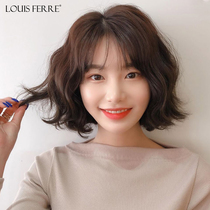 Wig Woman Short Hair Real Hair Short Curly Hair Fluffy Natural Full Headgear Wool Roll Retro Long Hair Silk Wig Woman