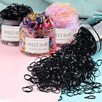 Small black leather band with girl head rope fashion Zamatail adult high quality rubber tied hair