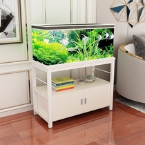 Steel wood solid wood fish tank bottom cabinet Metal bottom frame base stainless steel grass tank fish tank shelf Wrought iron custom fish tank cabinet