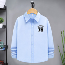 Boy Shirt Long Sleeve Spring Autumn Thin childrens pure cotton blouses CUHK Tong Han version Fashion handsome childrens clothing autumn clothes
