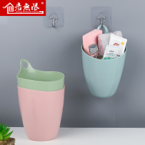 Small desktop trash bin home kitchen mini-bedroom student desk dorm hanging garbage classification