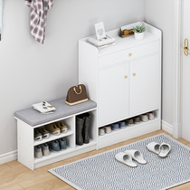 Close by wall Shoes Stool Home Doorway Shoe Cabinet shoe rack seat Stool Integrated Economy Versatile and Multi-functional Sitting Style Shoes Cabinet