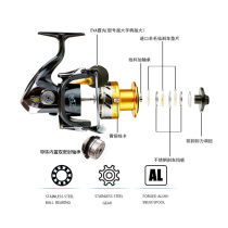 15-axis all-metal head no gap spinning wheel fishing wheel 3000 type sea fishing Road sub-long fishing wheel double-wire Cup