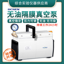 Lichen Technology Diaphragm Vacuum Pump Oil-Free Vacuum Pump Pump Portable Small Negative Pressure Portable Laboratory