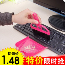 Mini cleaning storage and finishing desktop dustpan set small broom small broom set cleaning brush keyboard brush
