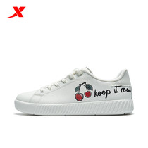 Xtep womens board shoes 2021 spring and summer new leisure couples sports skateboard shoes small white shoes female 979218310139