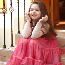 girls woolen vest dress children autumn winter new girl plaid dress baby clothes princess dress