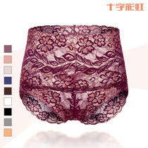 4 Daily single foreign trade high waist underwear women sexy lace lace no trace transparent comfortable breathable breifs