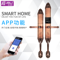 Jiabaoli fingerprint lock European villa home door lock Intelligent electronic lock Remote control magnetic card mobile phone remote unlock