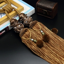 Modern Jane Ou Yangmei ball double ball hanging ball tassel ball tie ball curtain tie rope lace curtain buckle