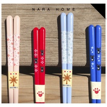 Spot Japan imported ishida ishida childrens chopsticks wood chopsticks paint-free 18cm high temperature resistant dishwasher