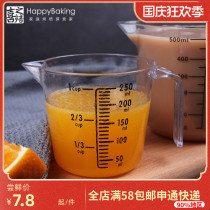 Joy baking tool plastic metering Cup two scale handle measuring cup 250ml 500ml Cup