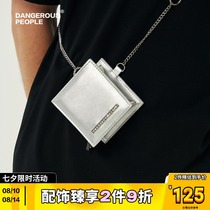 Dangerouspeople Xue Zhiqian dsp zipper small square bag trend personality couple men and women with the same messenger bag