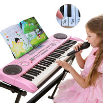 61-key electronic keyboard for children beginners Childrens toys with microphone multi-function music small piano professional