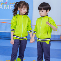 New kindergarten Garden clothes spring and autumn clothes Green childrens class clothes teacher sportswear suits British primary school uniforms
