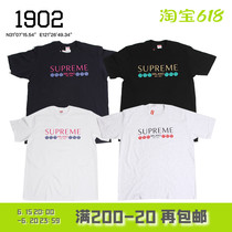 1902 Shanghai Supreme 21SS Milano Tee Milan Logo letter round collar male and female short sleeve T-shirt