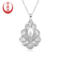 Yuanshengfu new PT950 boutique fashion peacock platinum pendant atmospheric platinum pendant female