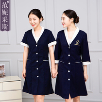 Skin management work clothes white coat female slim beauty salon technician semi-permanent Korean tattoo artist nail nail