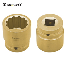 WEDO dimensions AL108 aluminium bronze explosion-proof pneumatic sleeve head 1  square sleeve no spark tool customisation