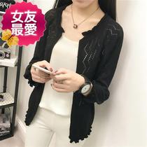 Summer a season cardigan middle-aged clothes thin coat womens short outer shawl mother outfit lace fat increase outside