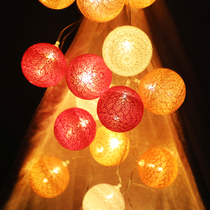 INS Net cotton line lamp room layout birthday party window decoration wedding room proposal confession romantic light ball