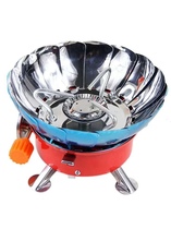 Outdoor raw fire cooking small liters raw fire cooking for easy to carry lotus small square stove