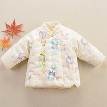 Baby childrens clothing handmade cotton quilted jacket Newborn child winter thickened cotton coat Toddler baby top winter clothing