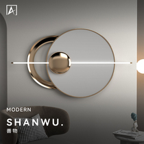 Light luxury wall hanging living room sofa background wall decoration pendant modern simple soft decoration decoration wall metal wall decoration