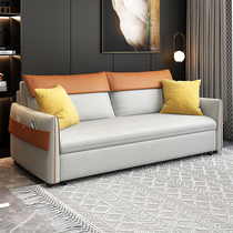 Minimalist modern sofa bed free of washing tech cloth Foldable Multi-function small family living room Bedroom sofa free of installation