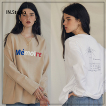 INstudio19 winter Korean designer brand LARTIGENT new letter print T-shirt 3 color