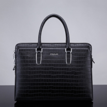 2021 fashion new crocodile print leather bag men handbag mens leather briefcase mens business package large capacity