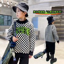 Boys' sweaters autumn and winter models 2022 new children's winter clothes knitted sweaters big boys in winter tide