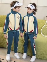 Elementary school uniform suit spring and autumn childrens sports campus style first grade class uniform three-piece kindergarten uniform