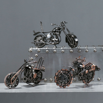 Motorcycle model living room TV wine cabinet decoration decoration Home trinkets Creative room handicraft decoration