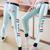 SQINUSQN Lion Chino Mens Warm Pants Autumn Winter Line Pants Plus Plus Thick Leggings Boys Cotton Wool Pants