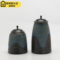 New Chinese creative comeback minimalist ceramic storage tank swinging piece living room tea room TV cabinet-like room soft adornment