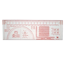 Military TQ-13 topographic map operation ruler entry value 27 29 terrain measurement ruler TQ extension type map ruler