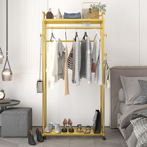 Clothing rack floor vertical drying rack Easy combination household cloak rack bedroom mobile hanger rack