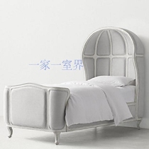 American adolescents 1 2 m antique creative tai kong chuang high back Princess wood soft eggshell bed original design