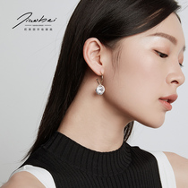  High-end earrings 2020 new trendy Korean temperament net red French women retro simple European and American earrings women