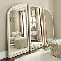 European and American full-body floor mirror Home Hall cloakroom dressing mirror floor mirror clothing store fitting mirror