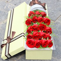 Red Rose Gift Box Anhui Hefei High-tech Zone Feidong Feixi Lujiang County Chaohu City Flower Shop Express