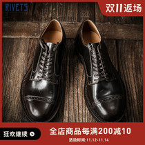 Japan National Treasure HORWEEN Horse Buttock Leather Goodyear Low Hive Leather Shoes PUNCHED CAP